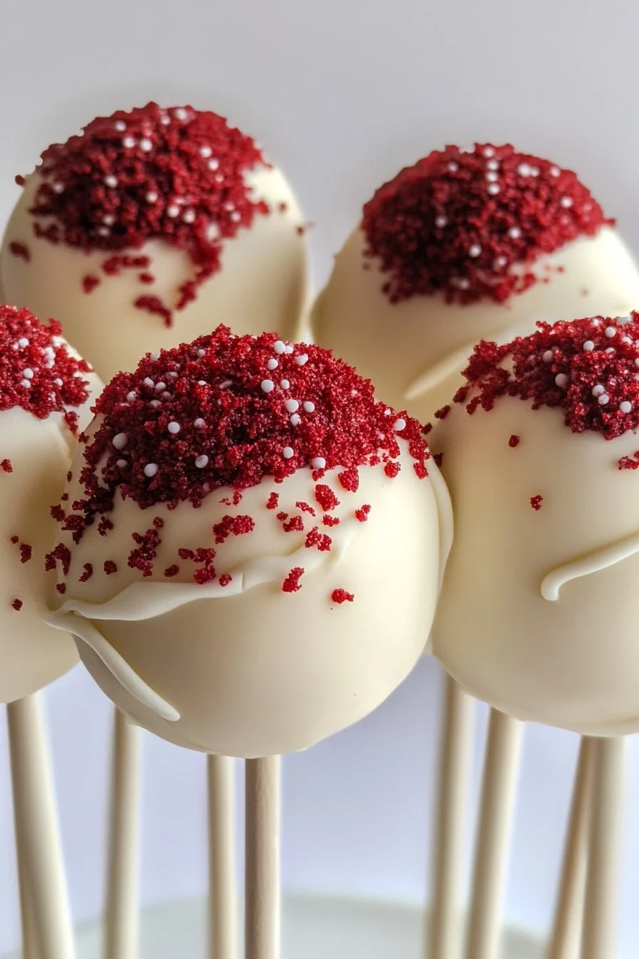Juicy Red Velvet Cake Pops