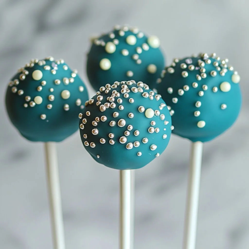 Deliciously decorated perfect cake pops on a display table.