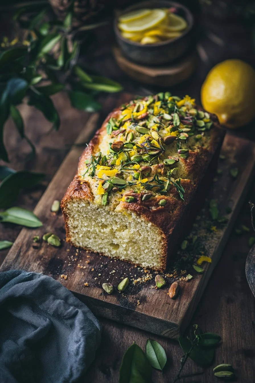 Pistachio Lemon Breakfast Loaf