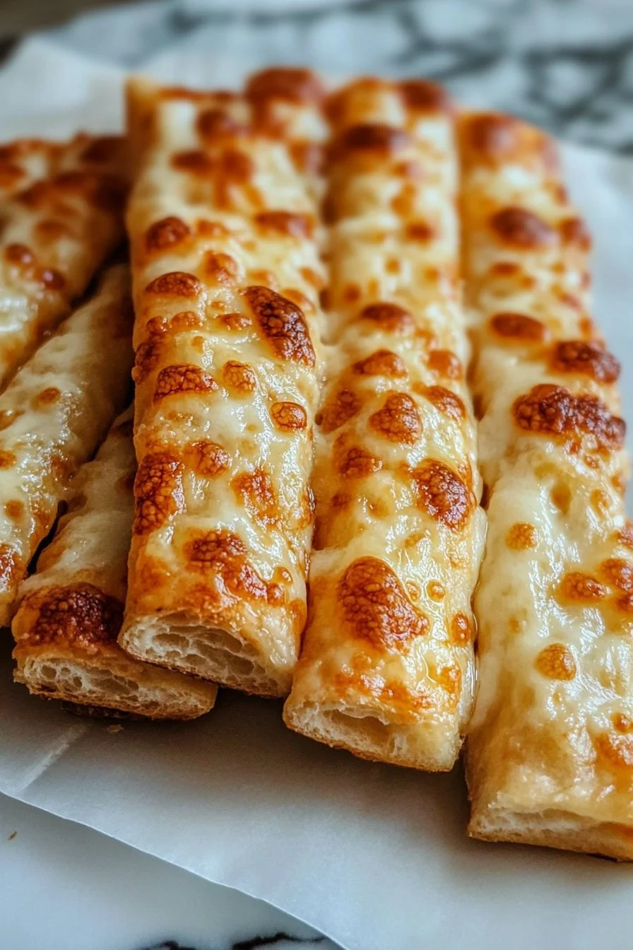 Quick Sourdough Cheesy Breadsticks - with Sourdough Discard