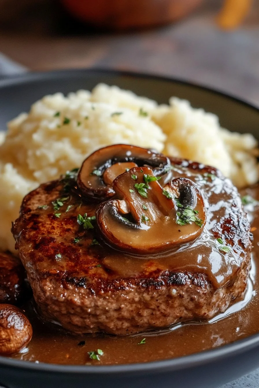 Salisbury Steak with Mushroom Gravy