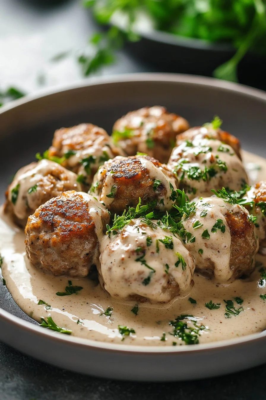Swedish Meatballs with Creamy Sauce