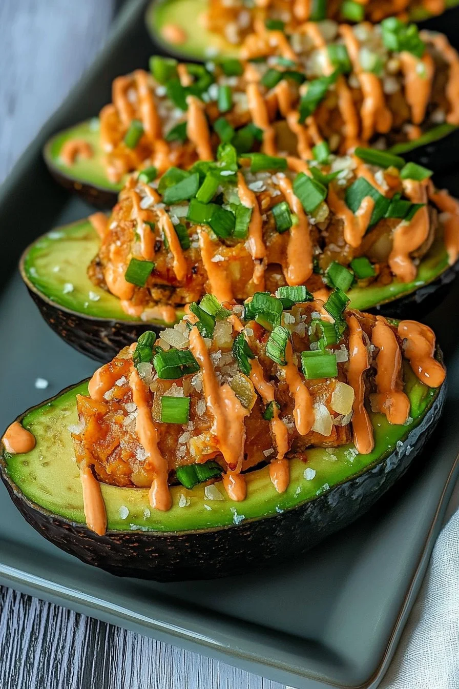 Tuna-Stuffed Avocados