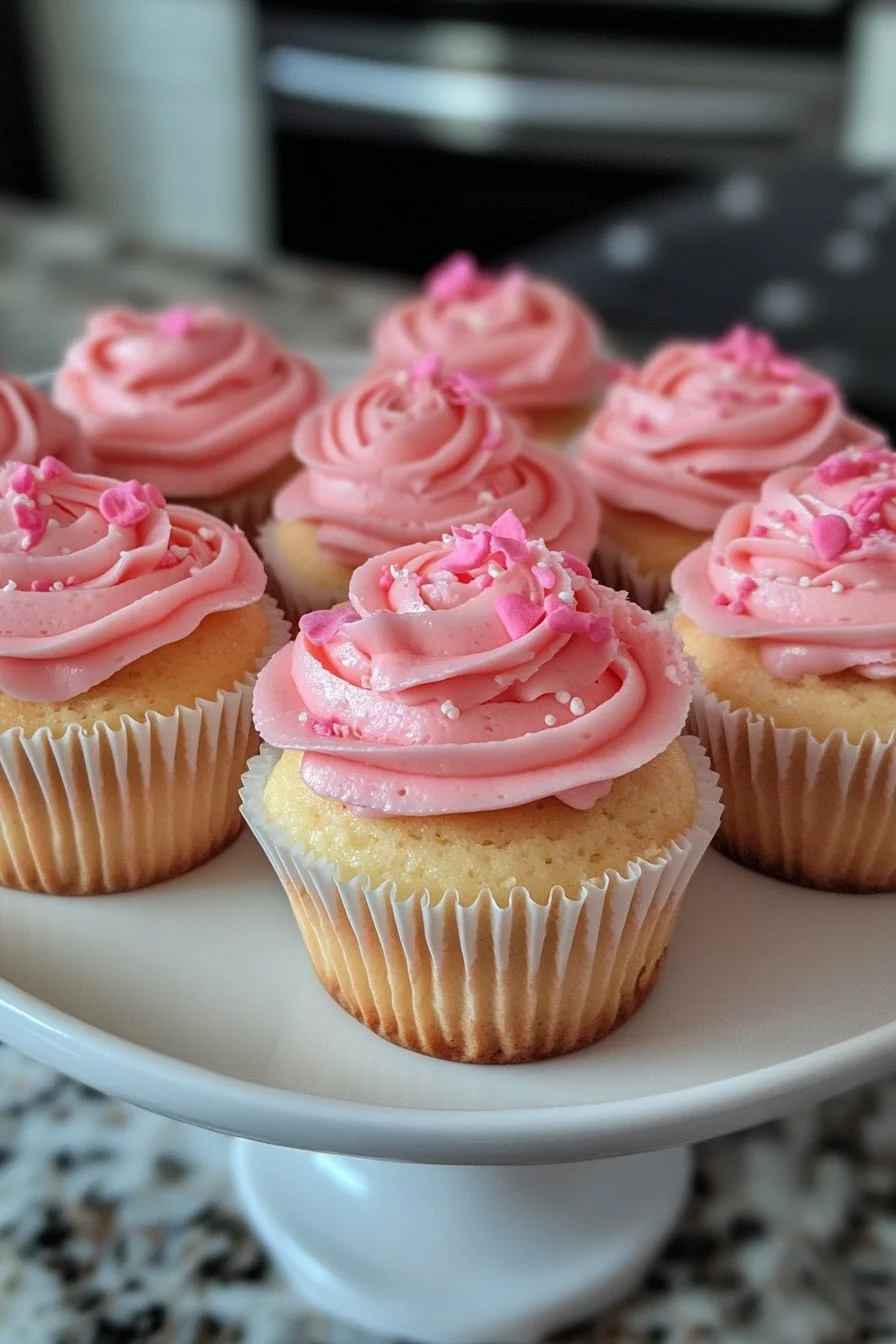 Vanilla Rose Cupcakes