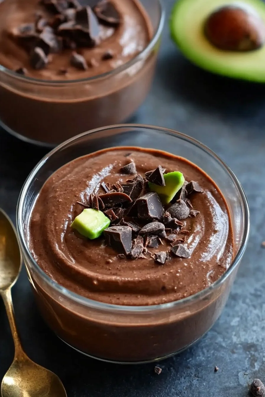 Vegan Avocado Chocolate Pudding