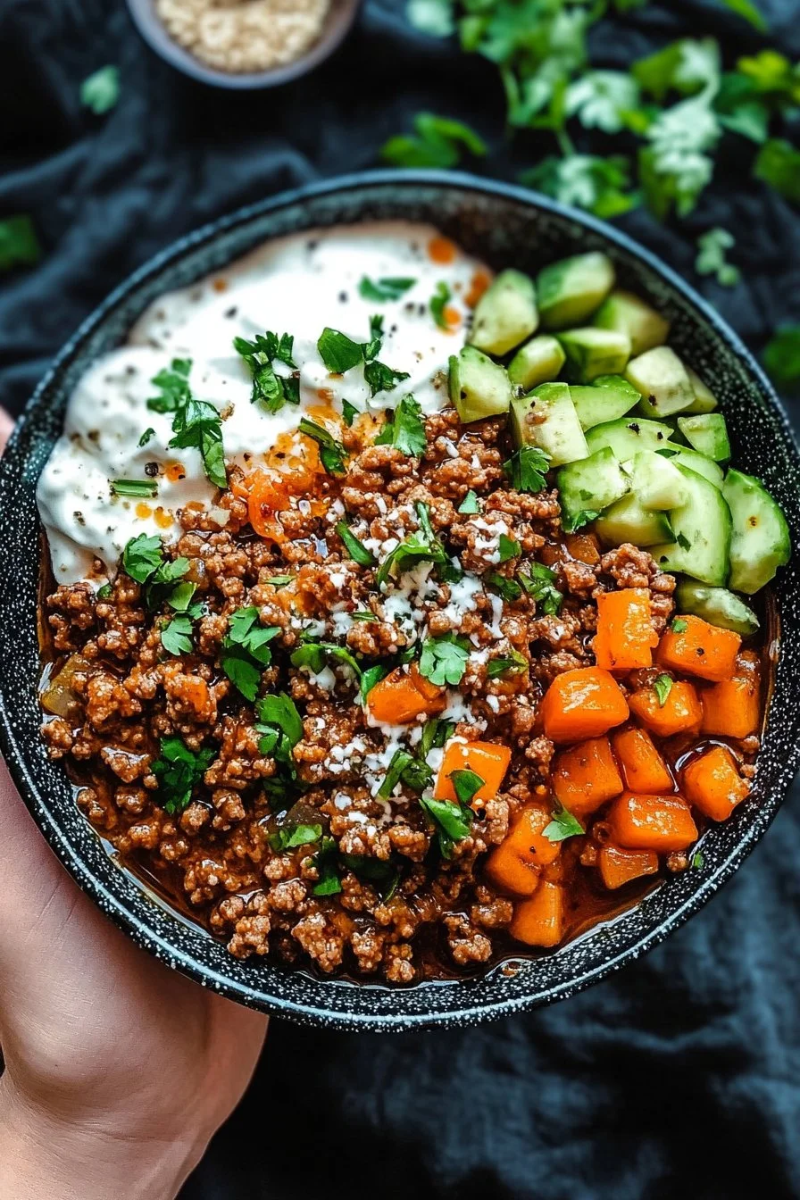 Viral Minced Beef Hot Honey Bowl