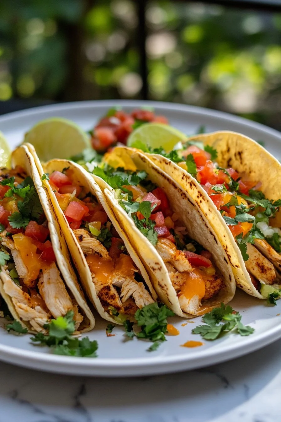 20-Minute Baked Chicken Tacos