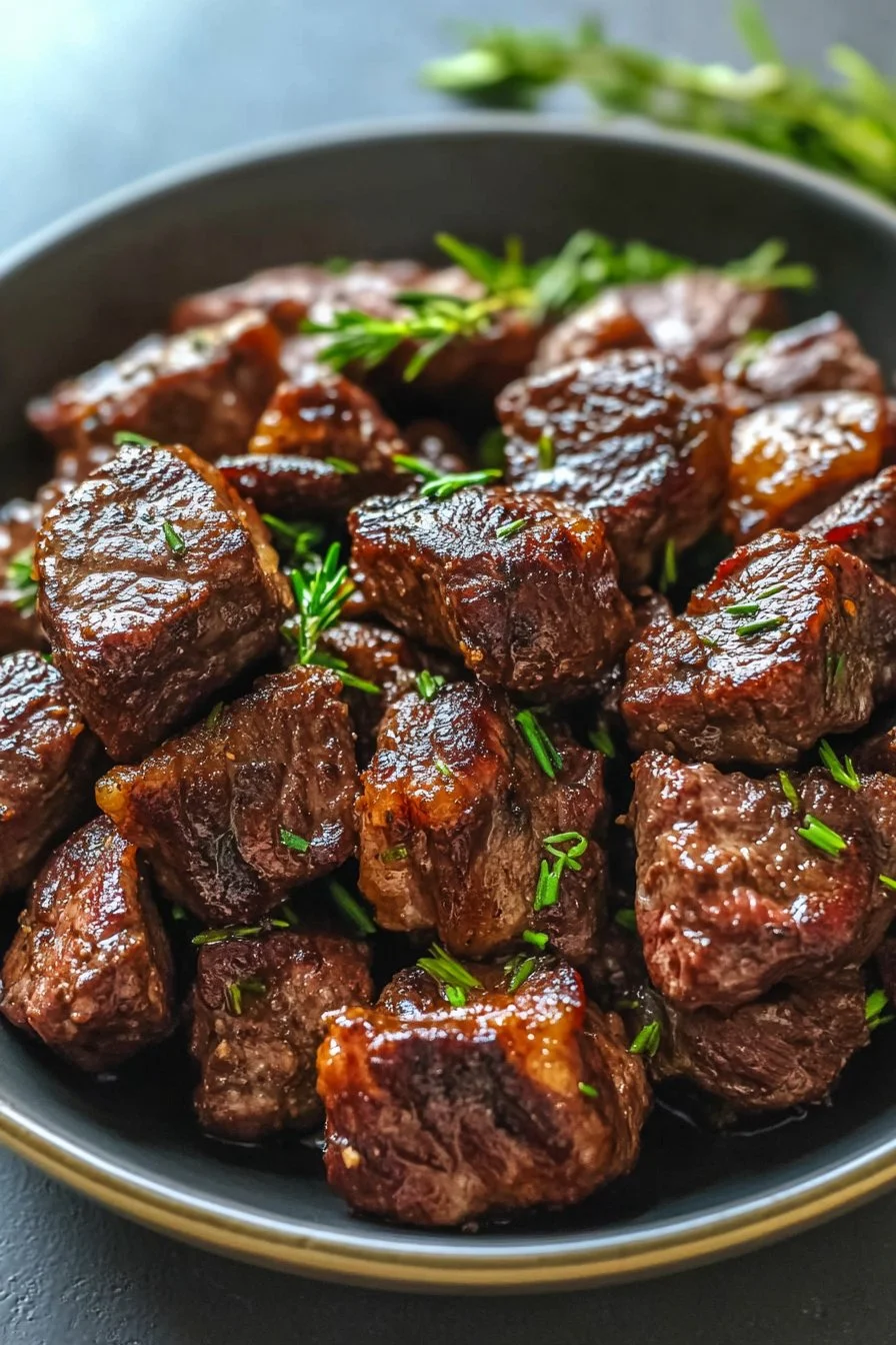 5-Ingredient Slow Cooker Steak Bites