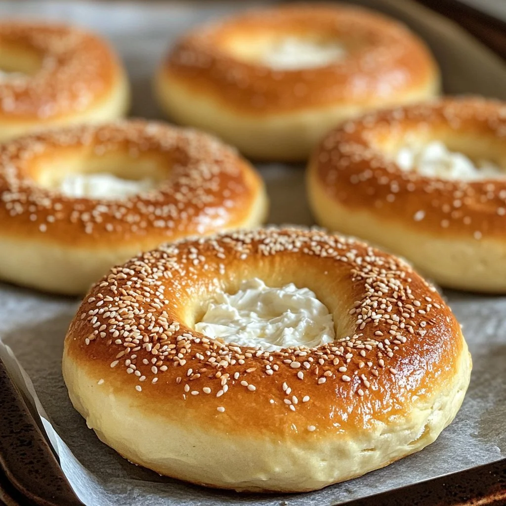 Freshly made air fryer protein bagels, high in protein and delicious