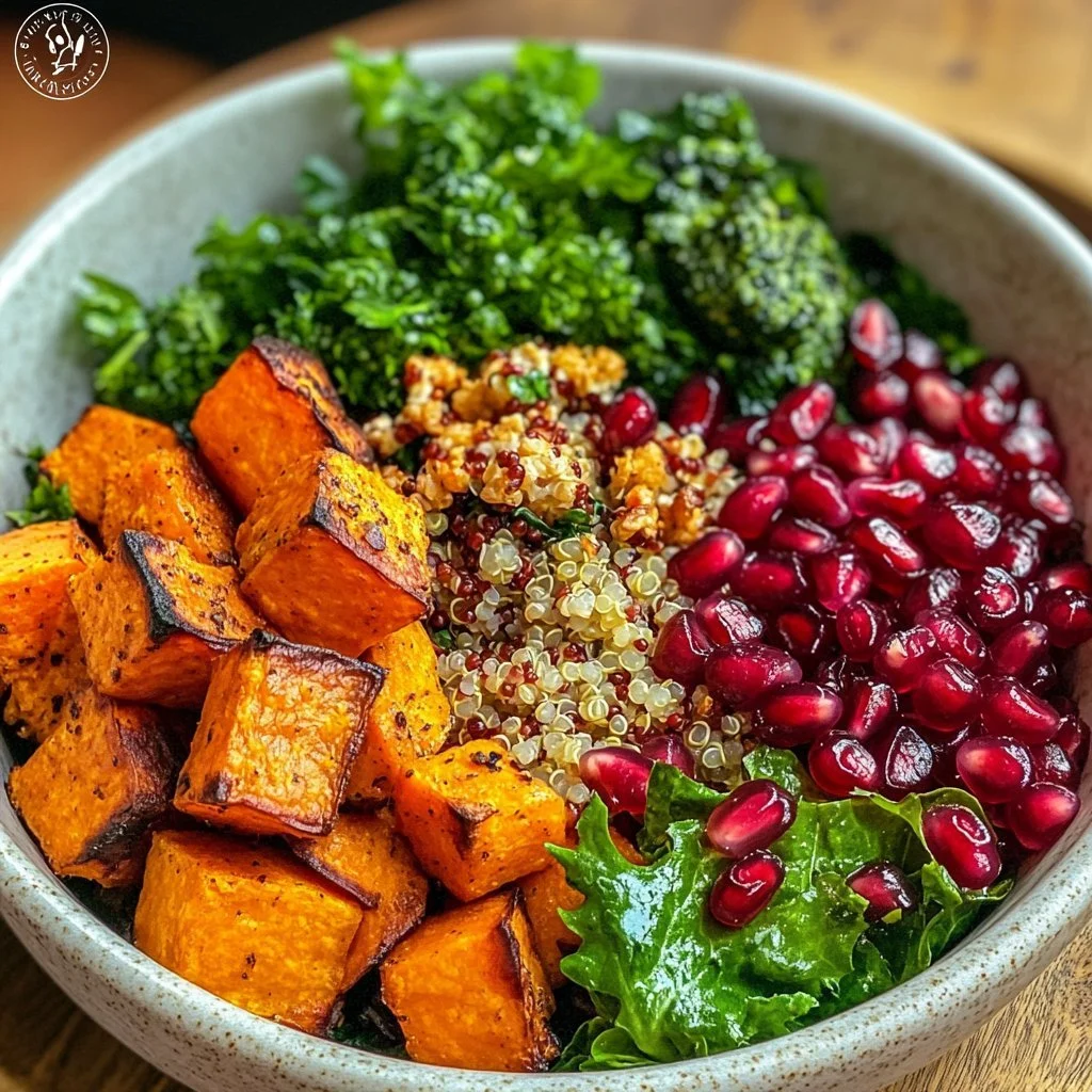 Anti-Inflammatory Harvest Glow Bowl with colorful veggies and grains