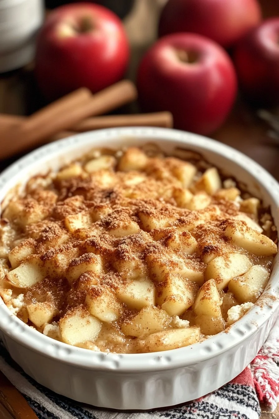 Apple Cinnamon Cottage Cheese Bake