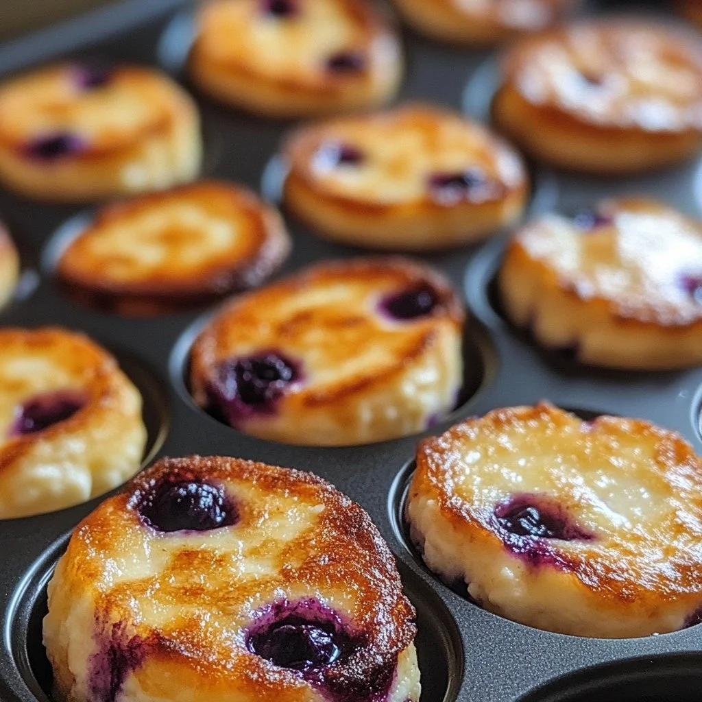 Blueberry and lemon zest cottage cheese bites on a plate, perfect for snacking.