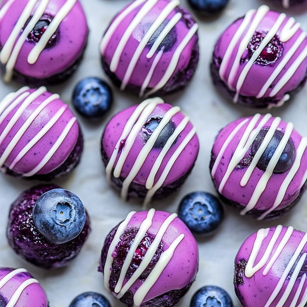 Delicious blueberry cheesecake protein bites for a healthy snack