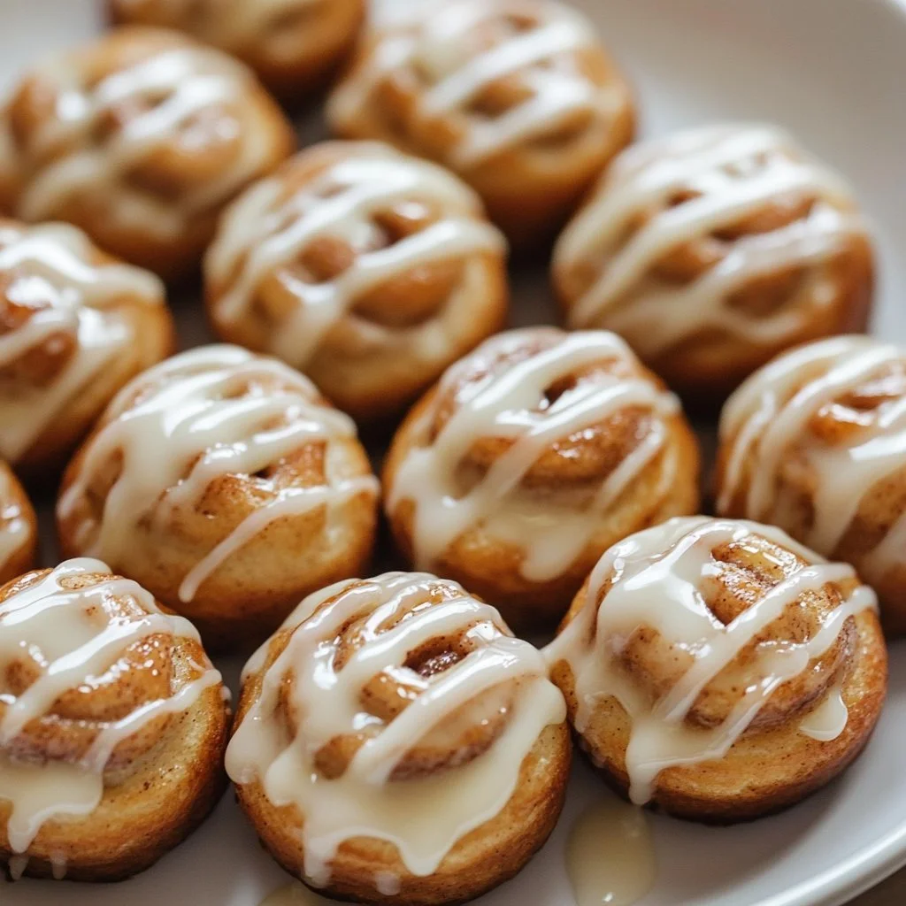 Delicious cinnamon roll protein bites served on a plate