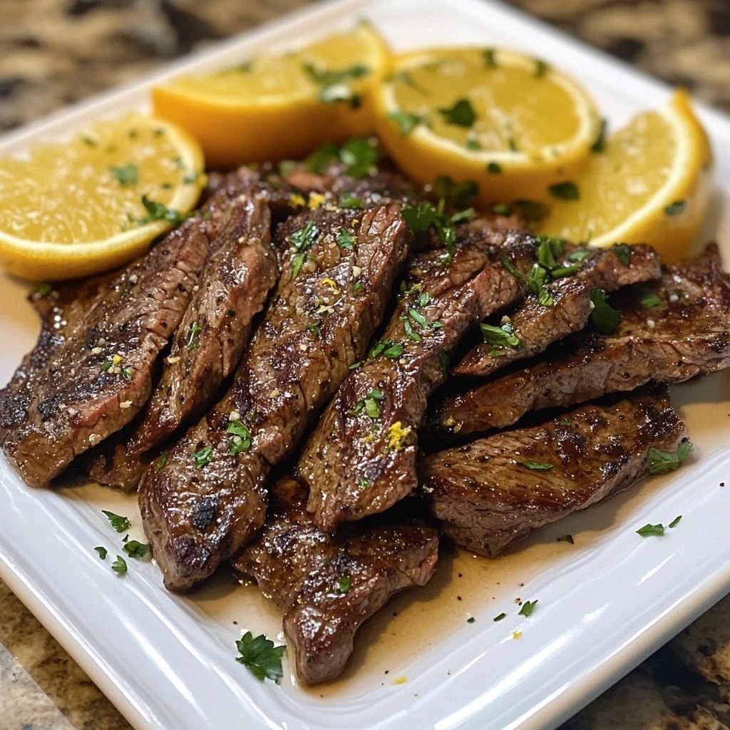 Juicy Citrus Skirt Steak marinated with fresh citrus flavours