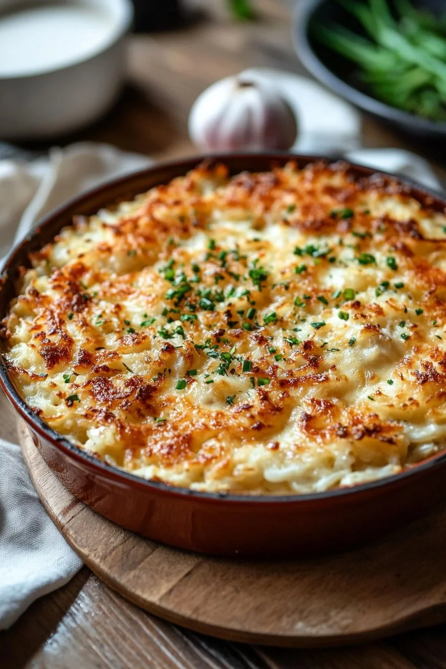 Comforting French Onion Chicken Rice Bake