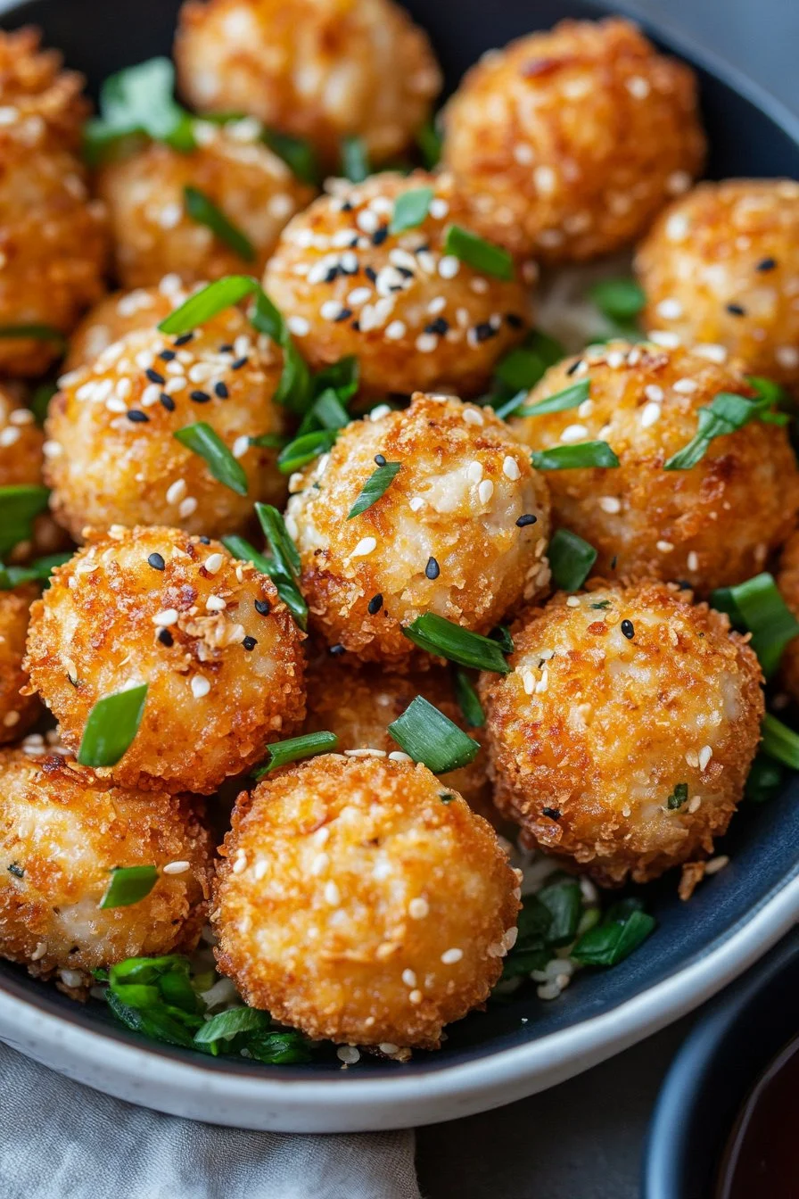 Crispy Air-Fried Tofu Balls