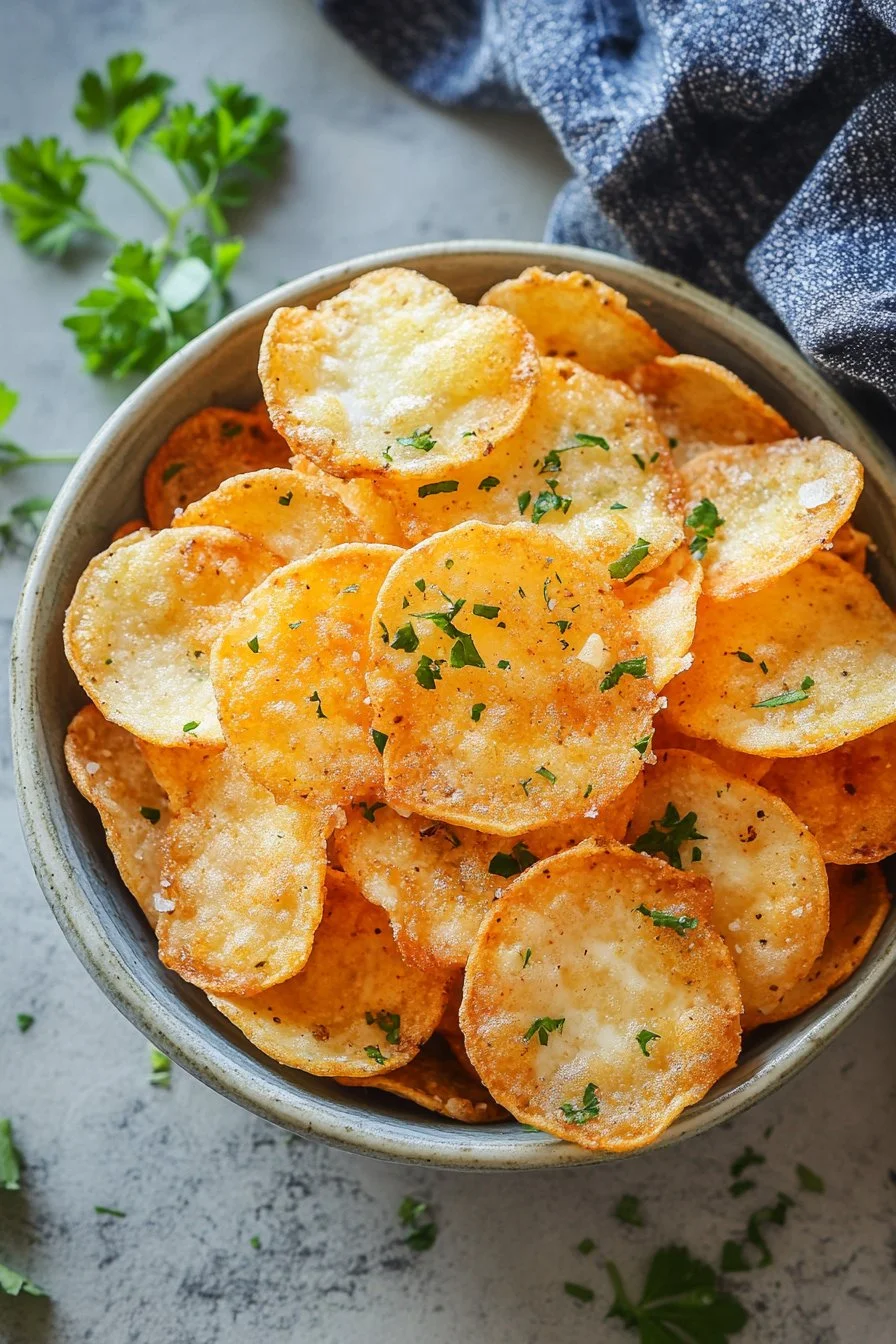 Crispy Cottage Cheese Chips