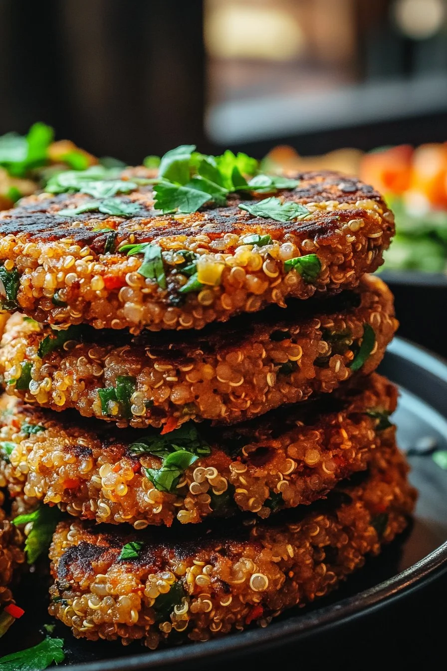 Crunchy Quinoa Veggie Patties