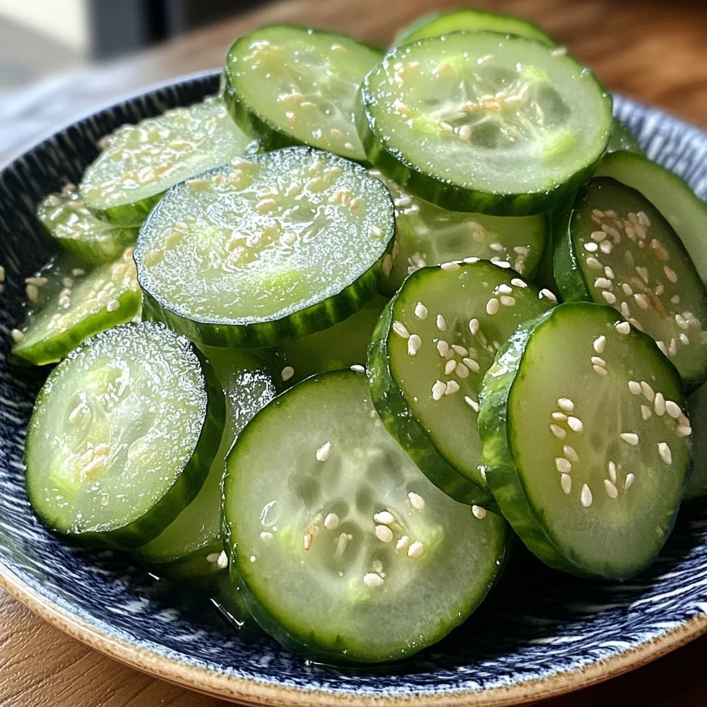 Healthy cucumber snack served on a plate with dips and toppings