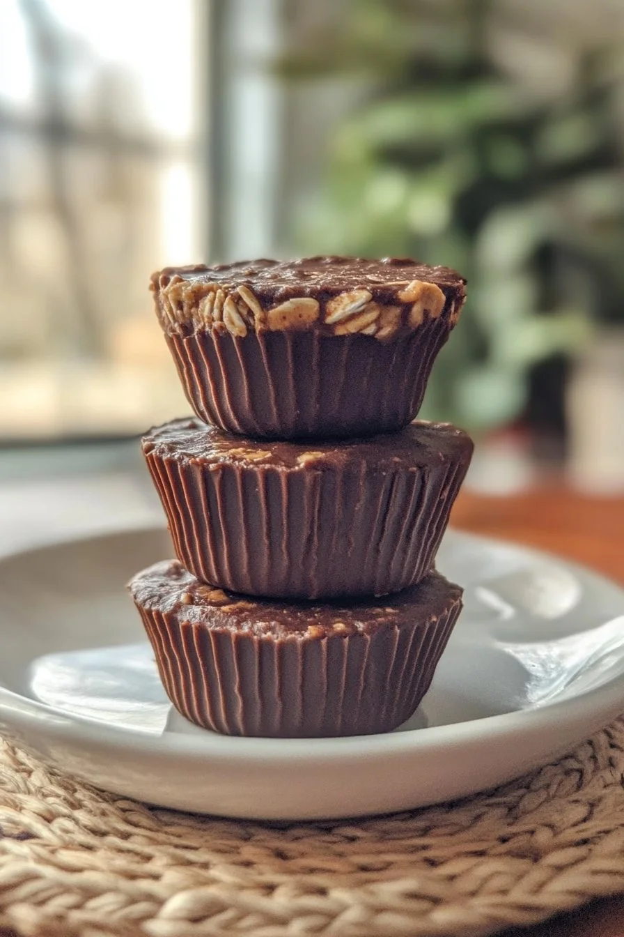 Easy No-Bake Peanut Butter Oat Cups