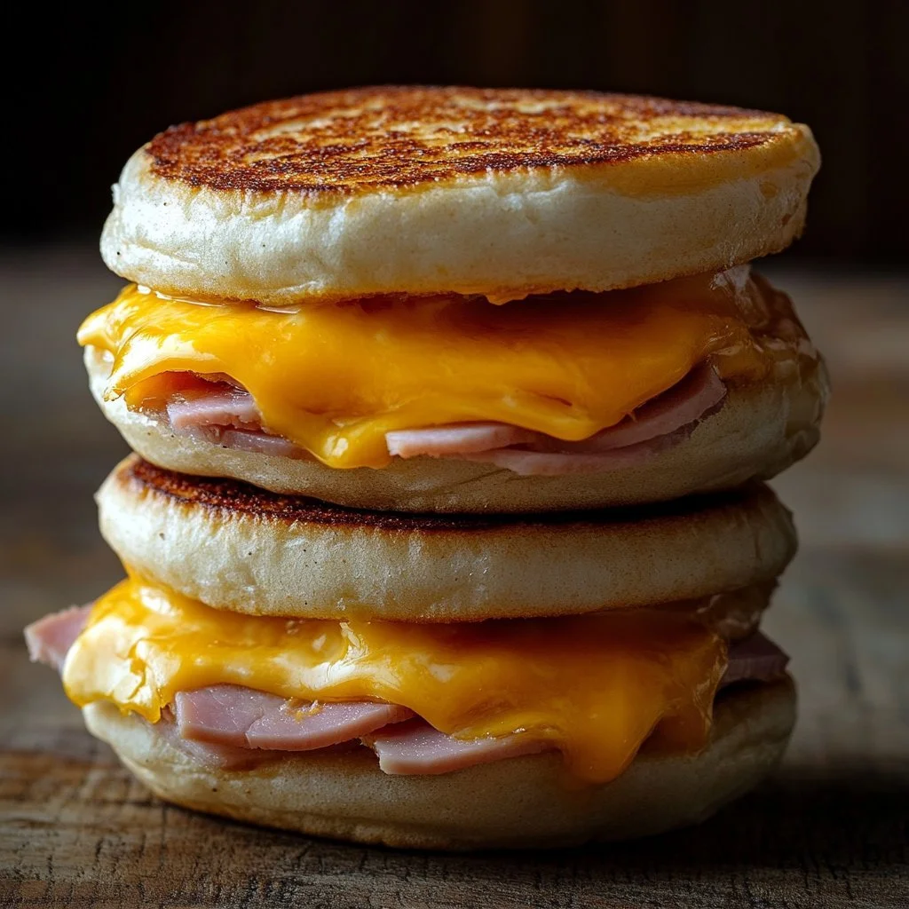 A variety of homemade freezer breakfast sandwiches ready to enjoy.