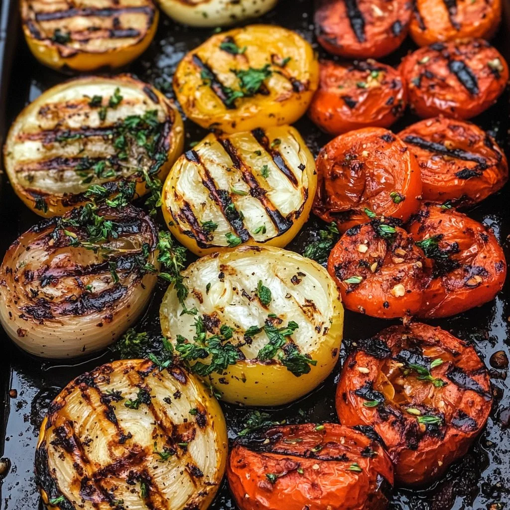 Great Grilled Vegetable Recipe with Garlic and Herbs