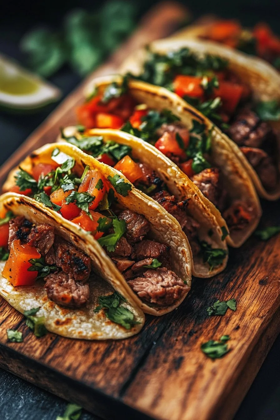Grilled Beef Mexican Street Tacos