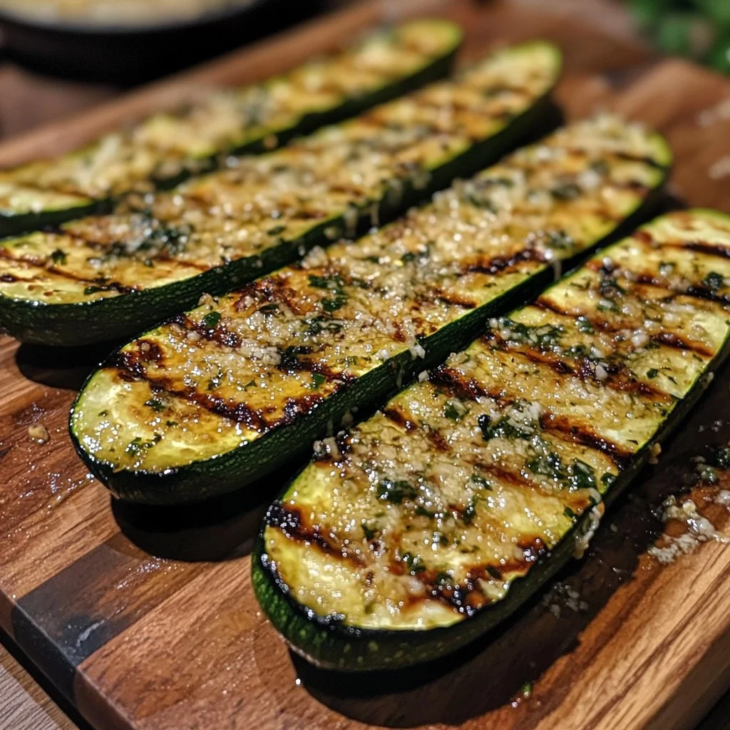 Grilled Courgette with Parmesan