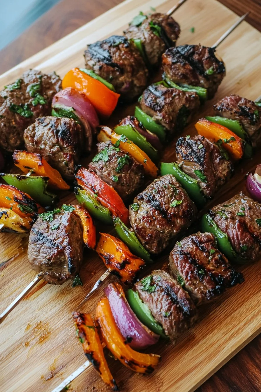 Healthy Skirt Steak Kebabs