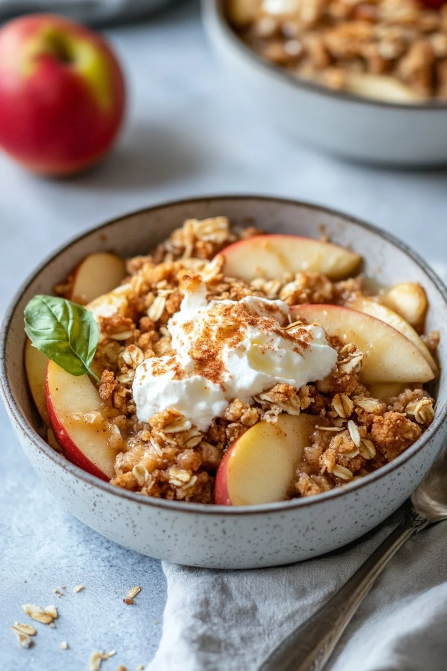 High Protein Apple Crumble