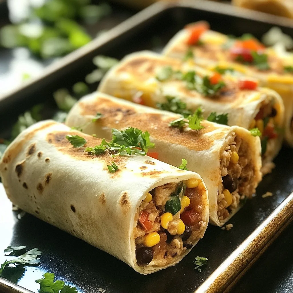 High protein burritos filled with healthy ingredients for a nutritious meal.