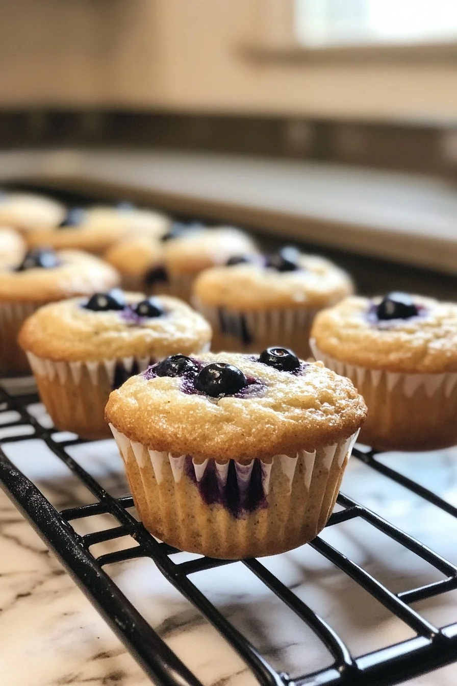 High-Protein Cottage Cheese Blueberry Muffins