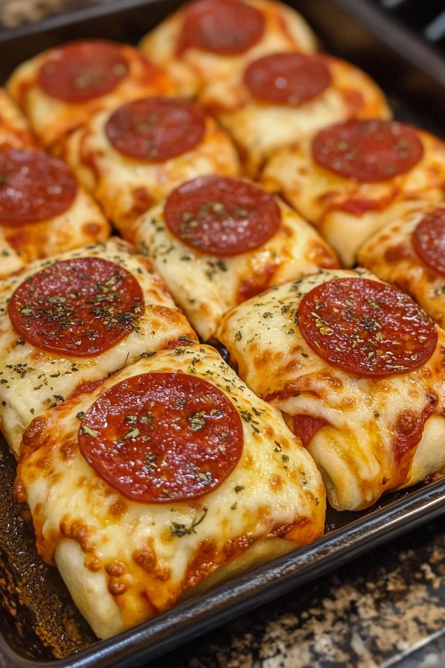 High Protein Pepperoni Pizza Rolls