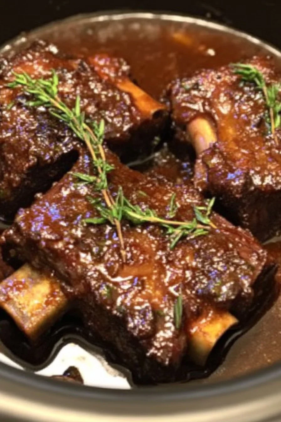 Savory Beef Short Ribs in a Slow Cooker
