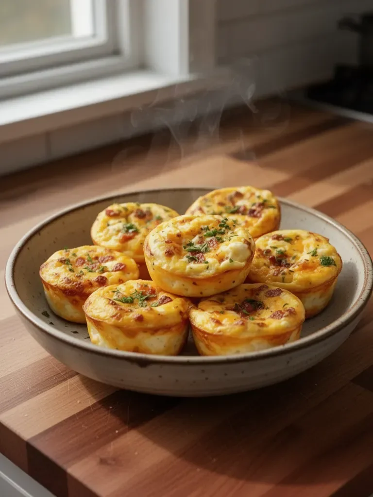 Cheesy Muffin Tin Cottage Cheese Egg Bites