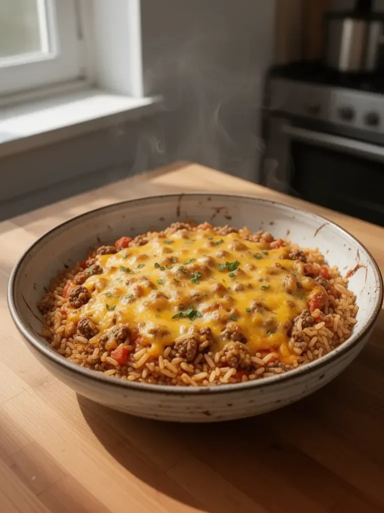 Cheesy Taco Rice Recipe