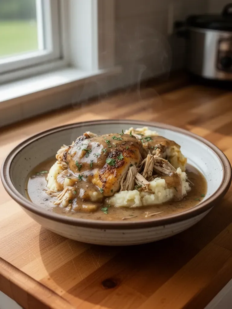 Crockpot Chicken and Gravy