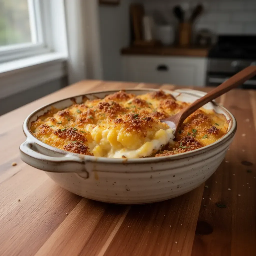 Dolly Parton's tasty 5-Ingredient Casserole ready to serve.