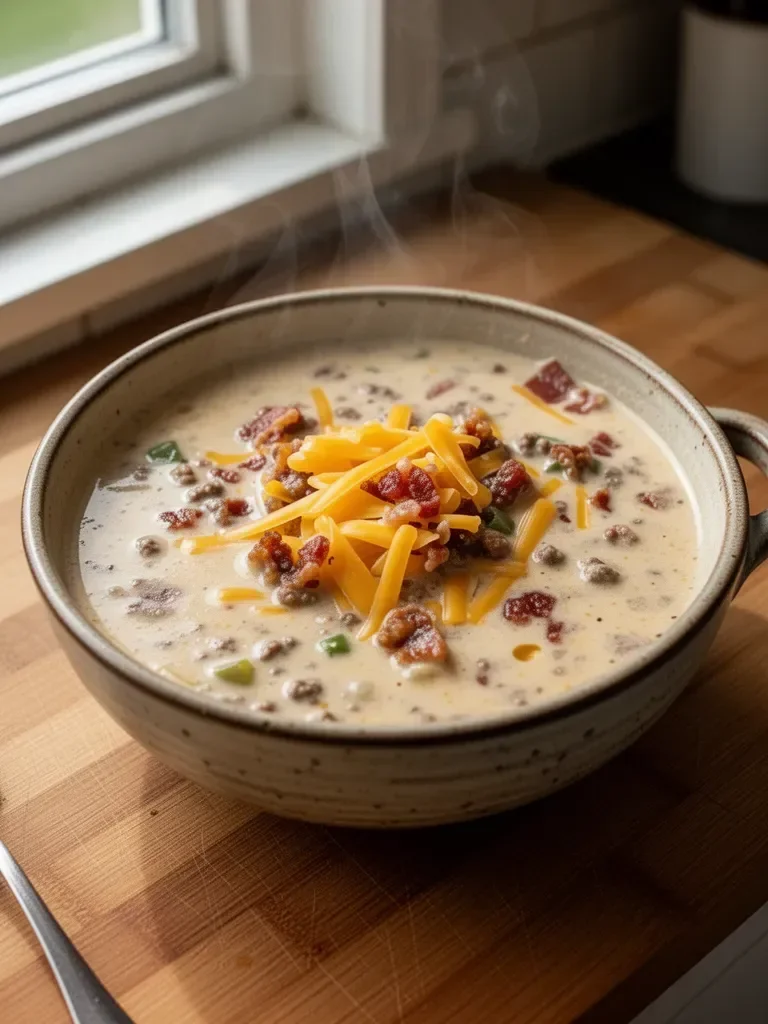 Easy Cheeseburger Soup