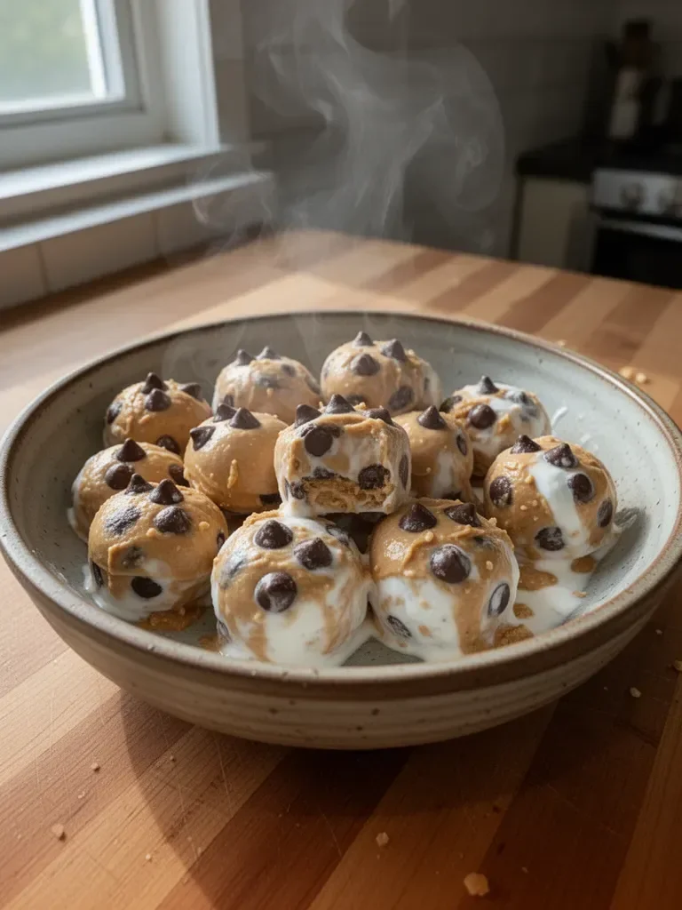 Frozen Greek Yogurt Peanut Butter Bites