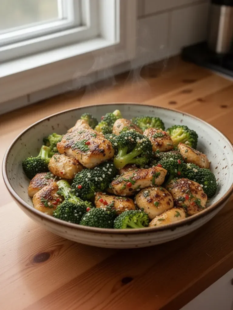 Garlic Butter Chicken and Broccoli