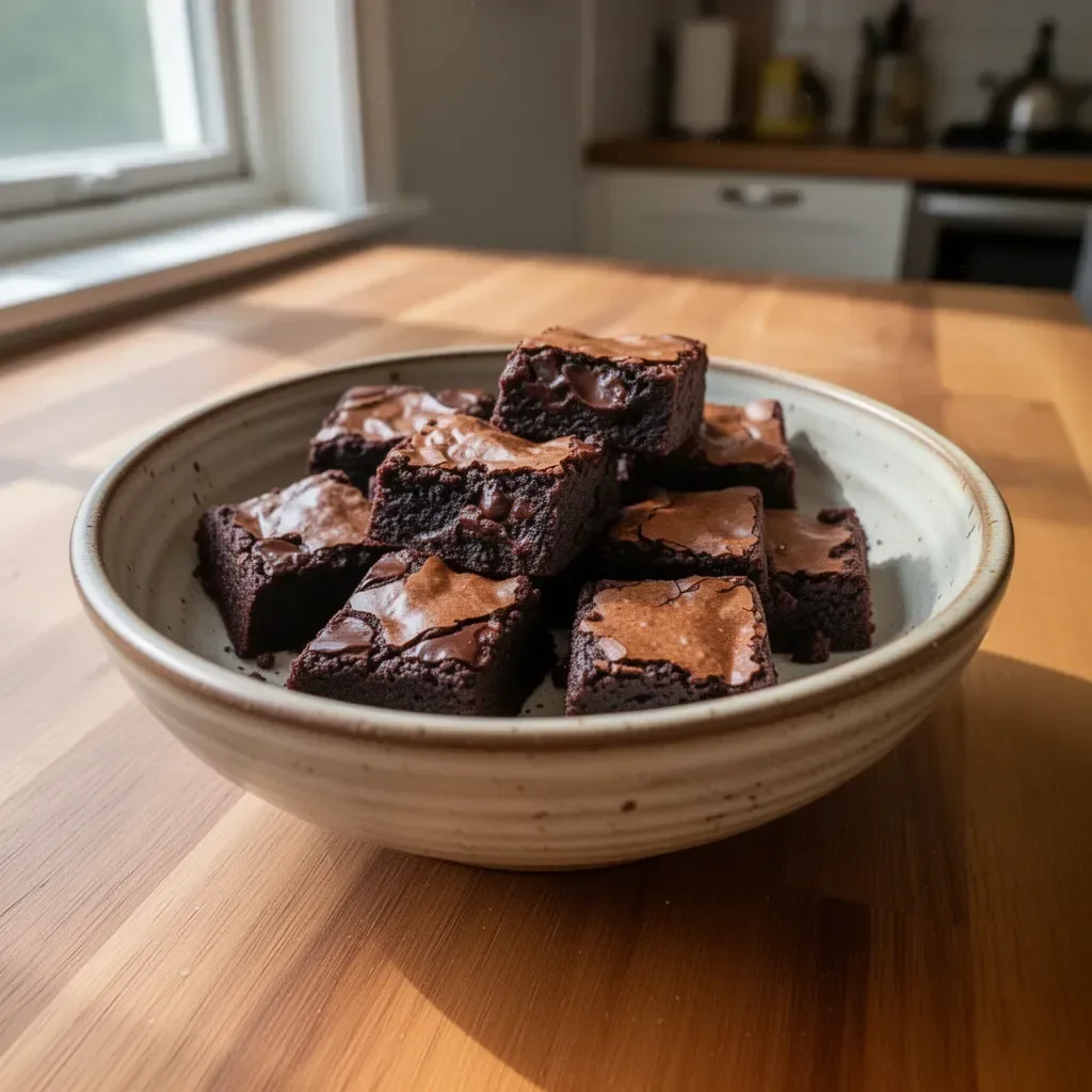 Delicious healthier brownies made with natural ingredients