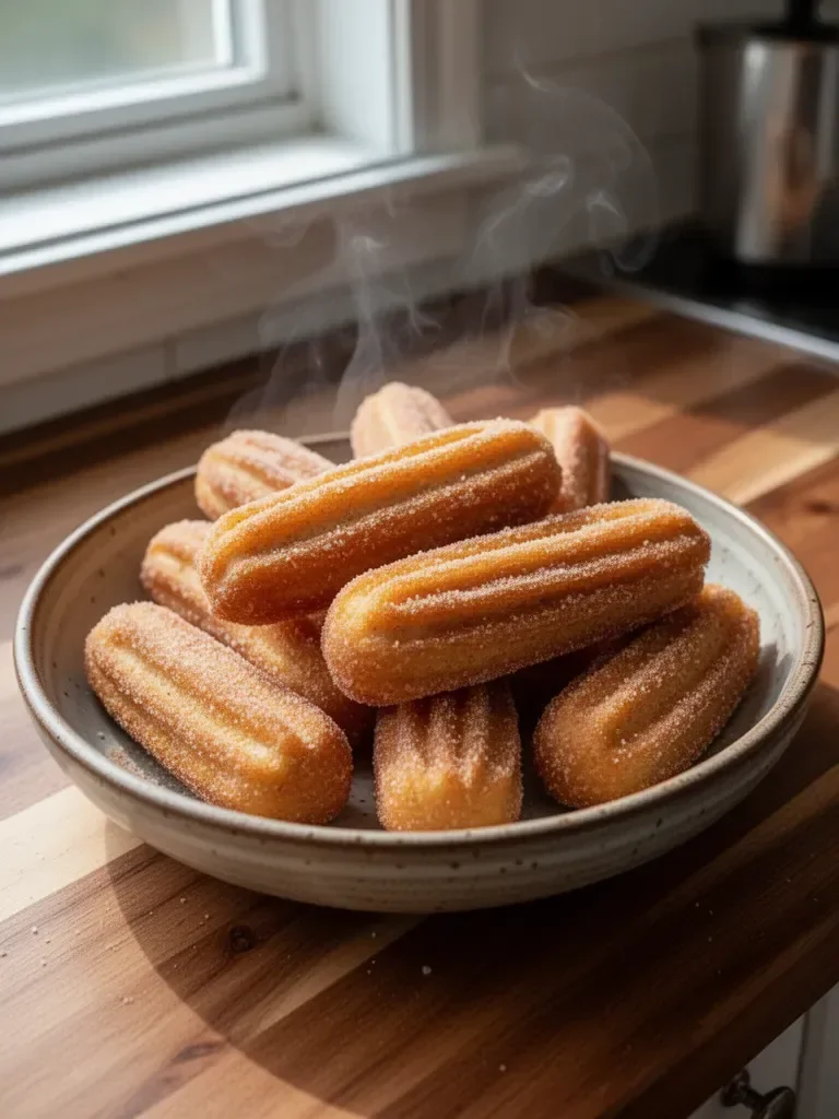Healthy Baked Churro Bites