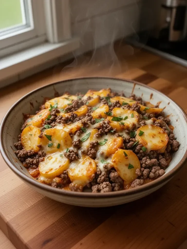 Hobo Casserole with Minced Beef