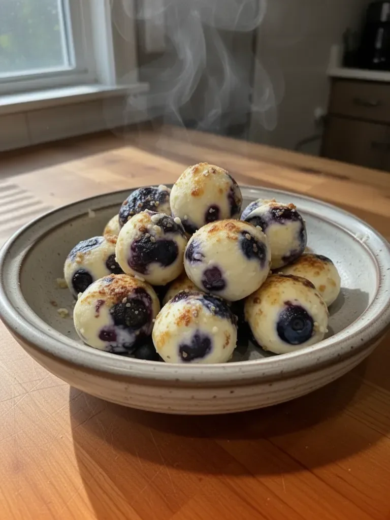 Lemon Blueberry Cottage Cheese Protein Bites