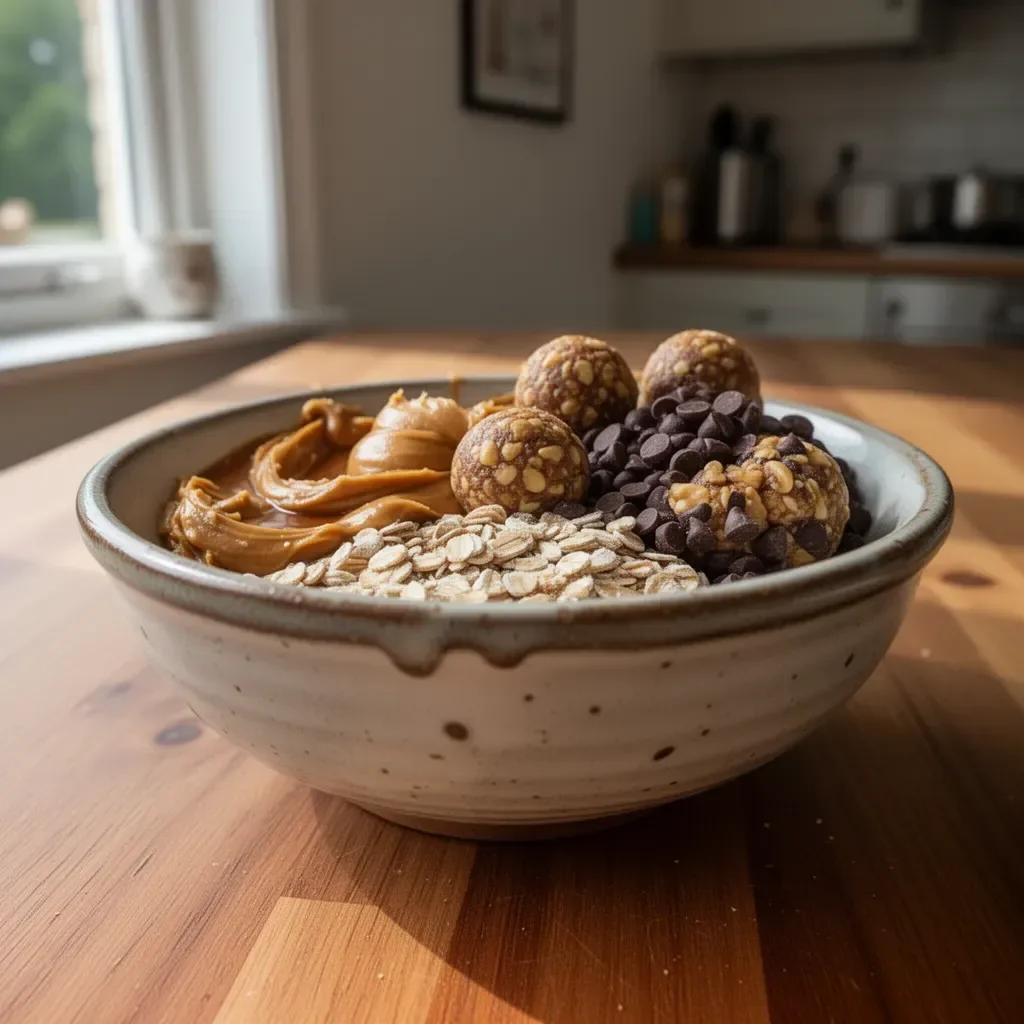 No-Bake Peanut Butter Energy Balls, a healthy snack option