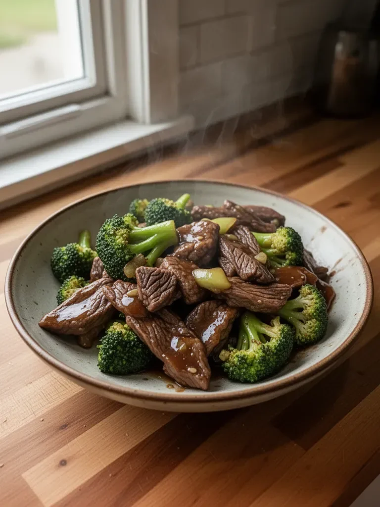 Tender Slow Cooker Beef and Broccoli