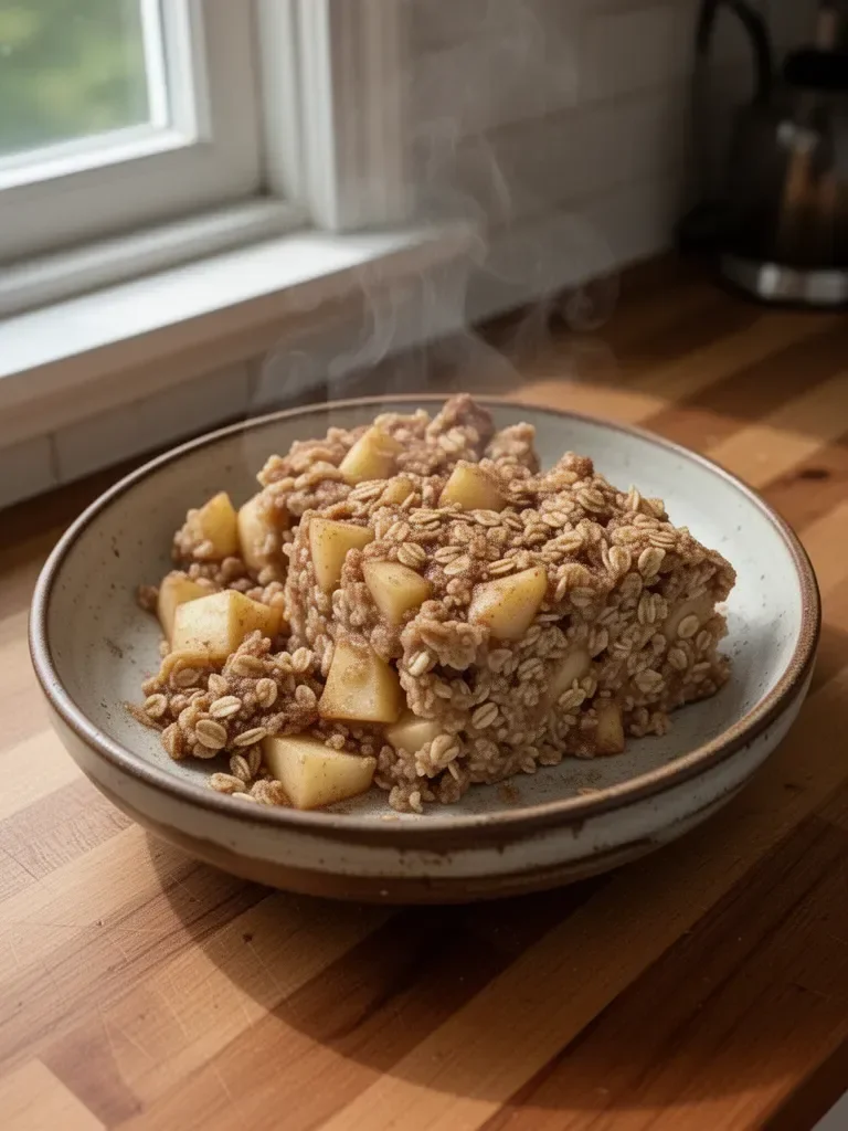 Amish-Style Apple and Cinnamon Baked Porridge