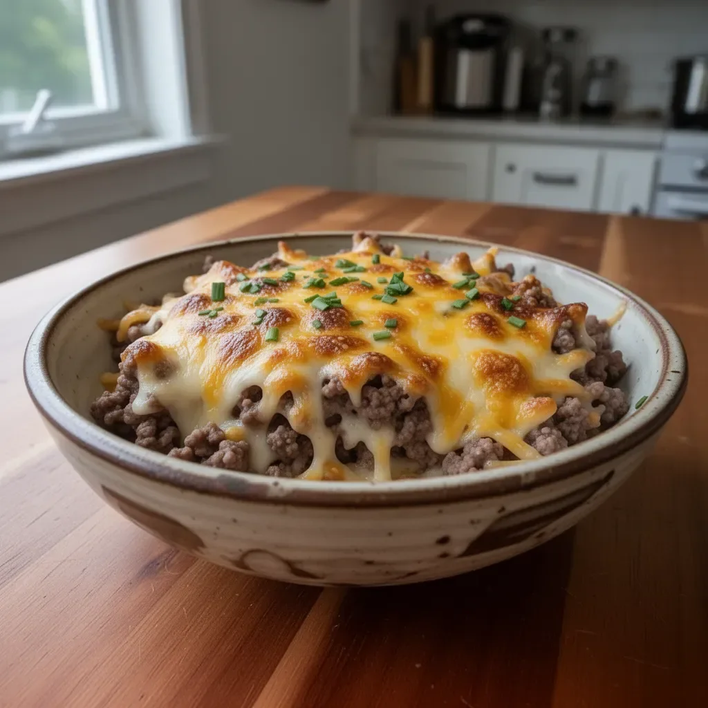 Delicious Cattle Drive Casserole, a hearty meal perfect for gatherings.